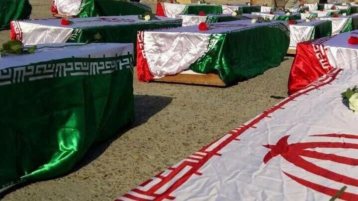 شهدای تازه تفحص شده دفاع مقدس به همراه سردار شهید گلستانی وارد کشور شد