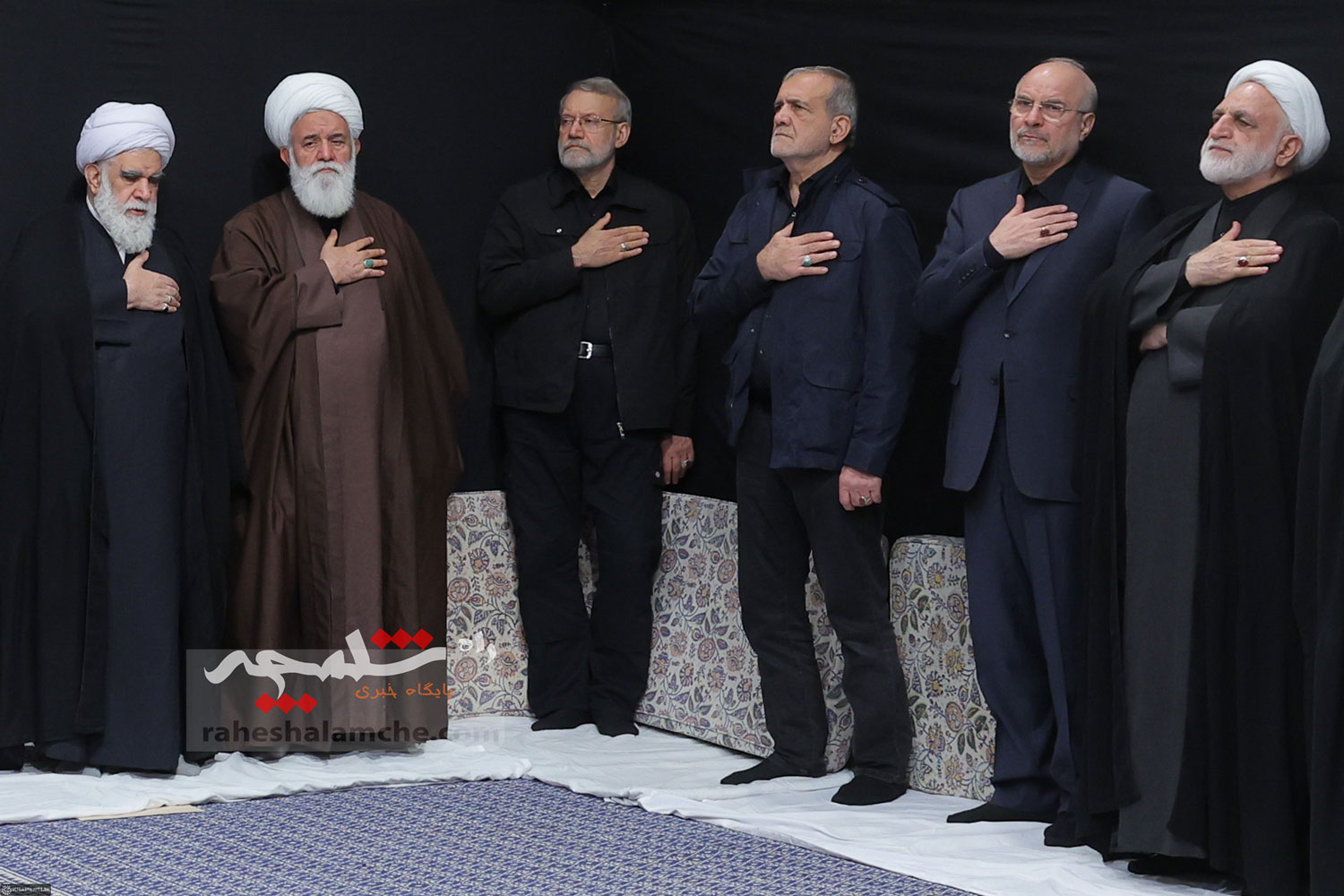 مراسم عزاداری شهادت حضرت فاطمه(س) در حسینیه امام خمینی(ره) +تصاویر