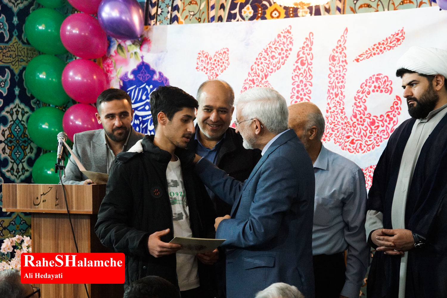 حضور سعید جلیلی در مسجد حضرت ولی‌عصر(عج) نارمک +تصاویر