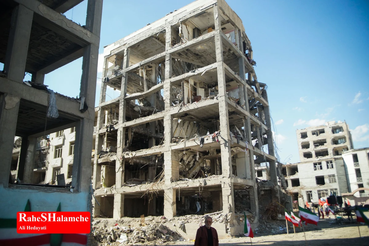 گزارش تصویری از آثار حملات موشکی در دانشگاه شریف و منازل مسکونی
