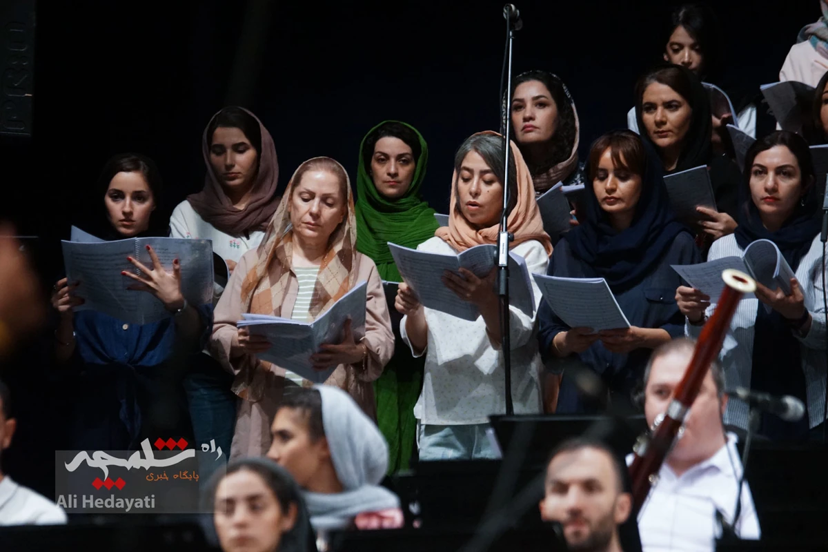 تمرین ارکستر سمفونیک تهران برای اجرا در تالار وحدت +تصاویر