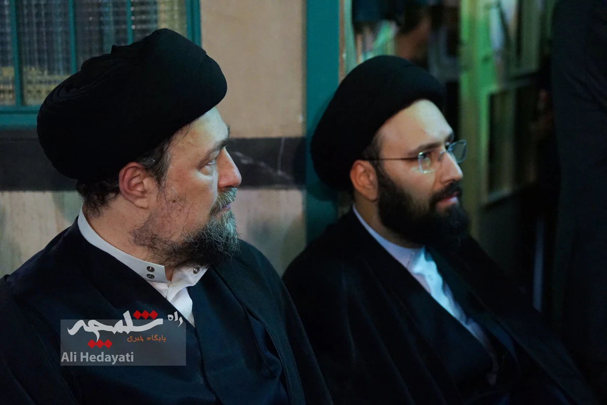 چه کسانی در مراسم ختم مادر همسر سیدحسن خمینی حضور داشتند؟ +تصاویر