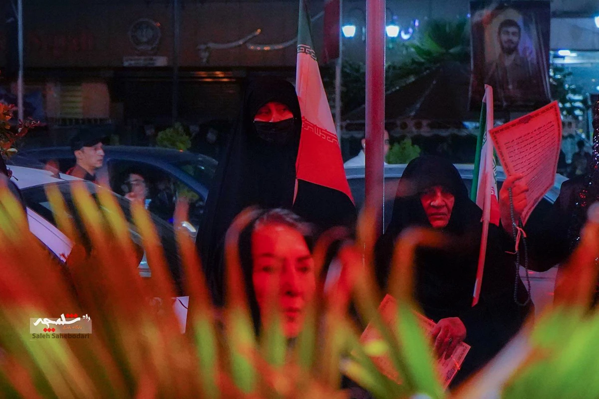 ششمین شب ماه محرم در میدان منیره تهران +تصاویر