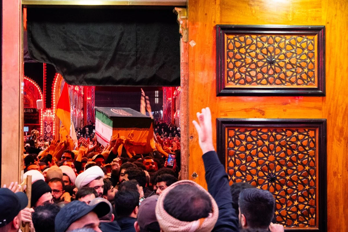 با خامنه‌ای شهید، کربلا غوغا شد +تصاویر