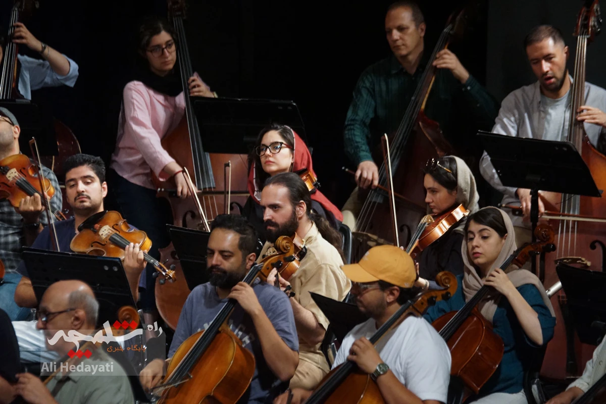 تمرین ارکستر سمفونیک تهران برای اجرا در تالار وحدت +تصاویر