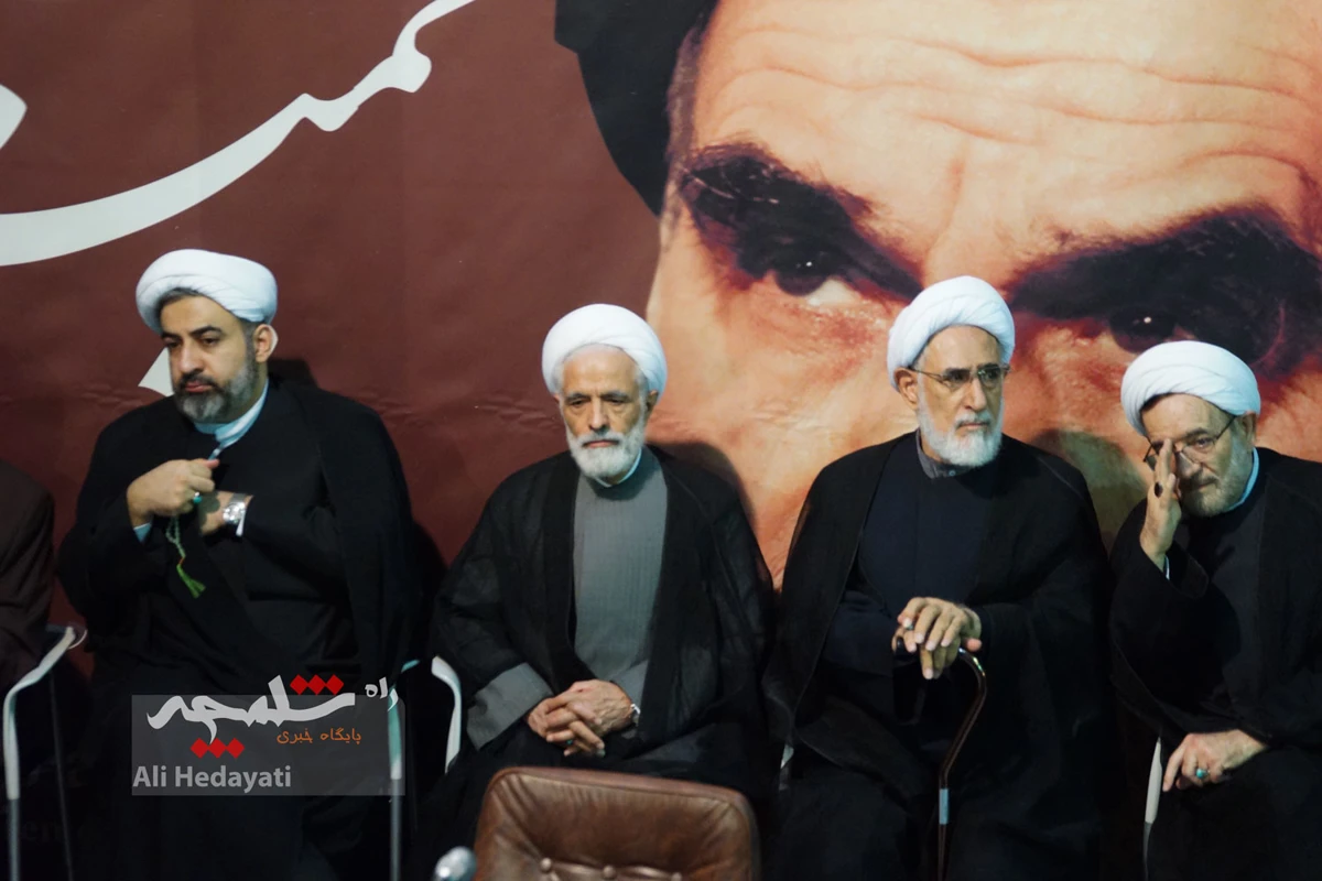 چه کسانی در مراسم ختم مادر همسر سیدحسن خمینی حضور داشتند؟ +تصاویر