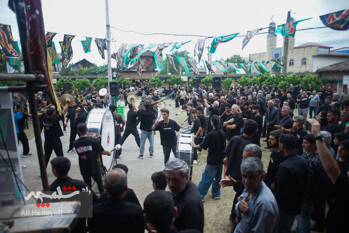 عزاداری عاشورا در تکیه تاریخی عبدالحسین خانی بابل +تصاویر