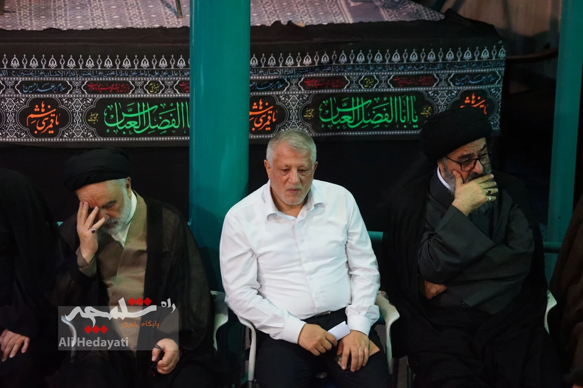 چه کسانی در مراسم ختم مادر همسر سیدحسن خمینی حضور داشتند؟ +تصاویر