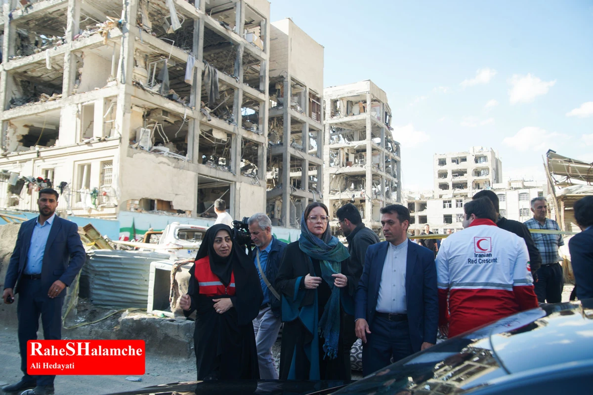 گزارش تصویری از آثار حملات موشکی در دانشگاه شریف و منازل مسکونی
