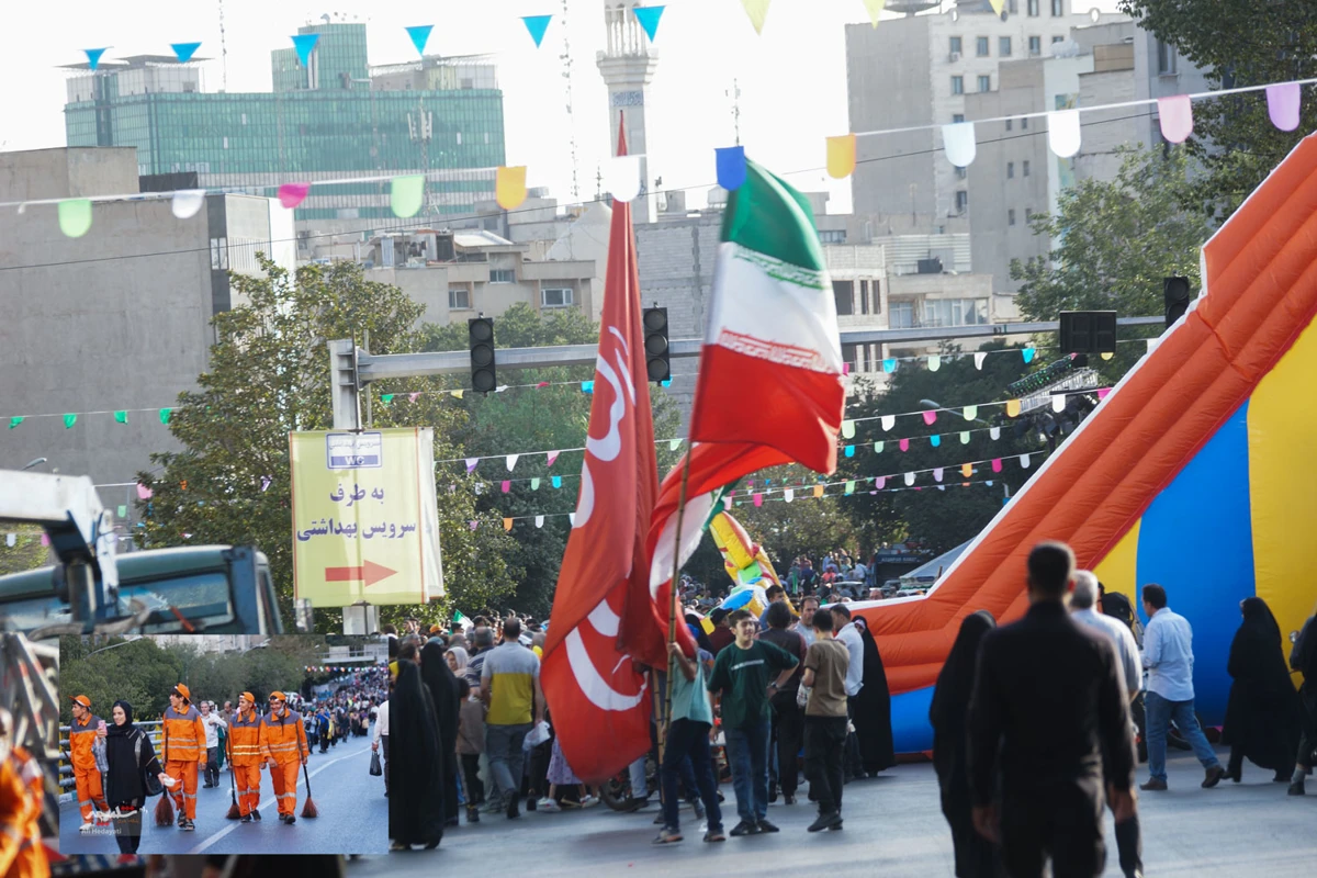 جشن «امت احمد» از میدان هفت تیر تا میدان ولی‌عصر(عج) +تصاویر