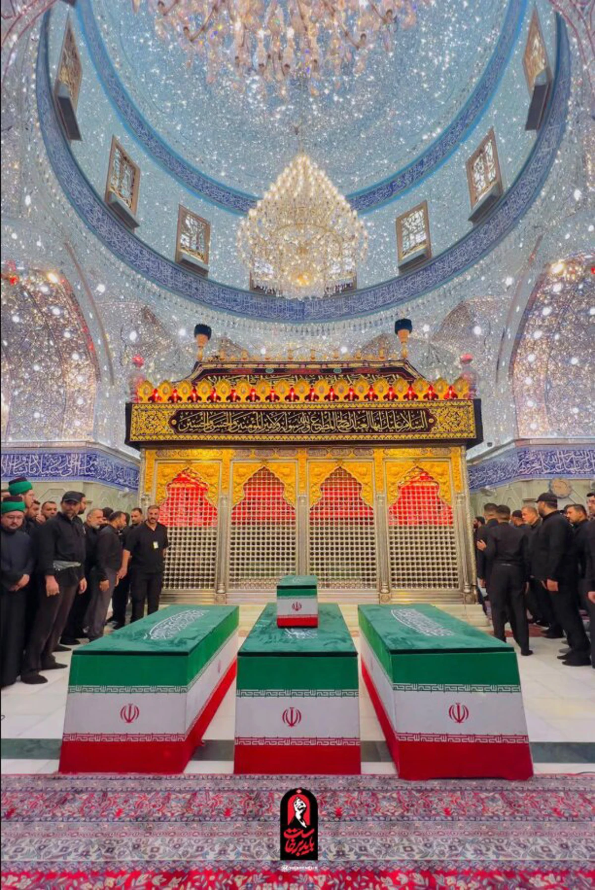 با خامنه‌ای شهید، کربلا غوغا شد +تصاویر