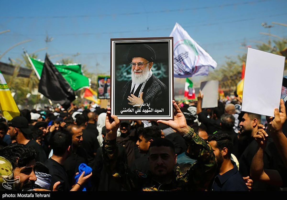 با خامنه‌ای شهید، کربلا غوغا شد +تصاویر