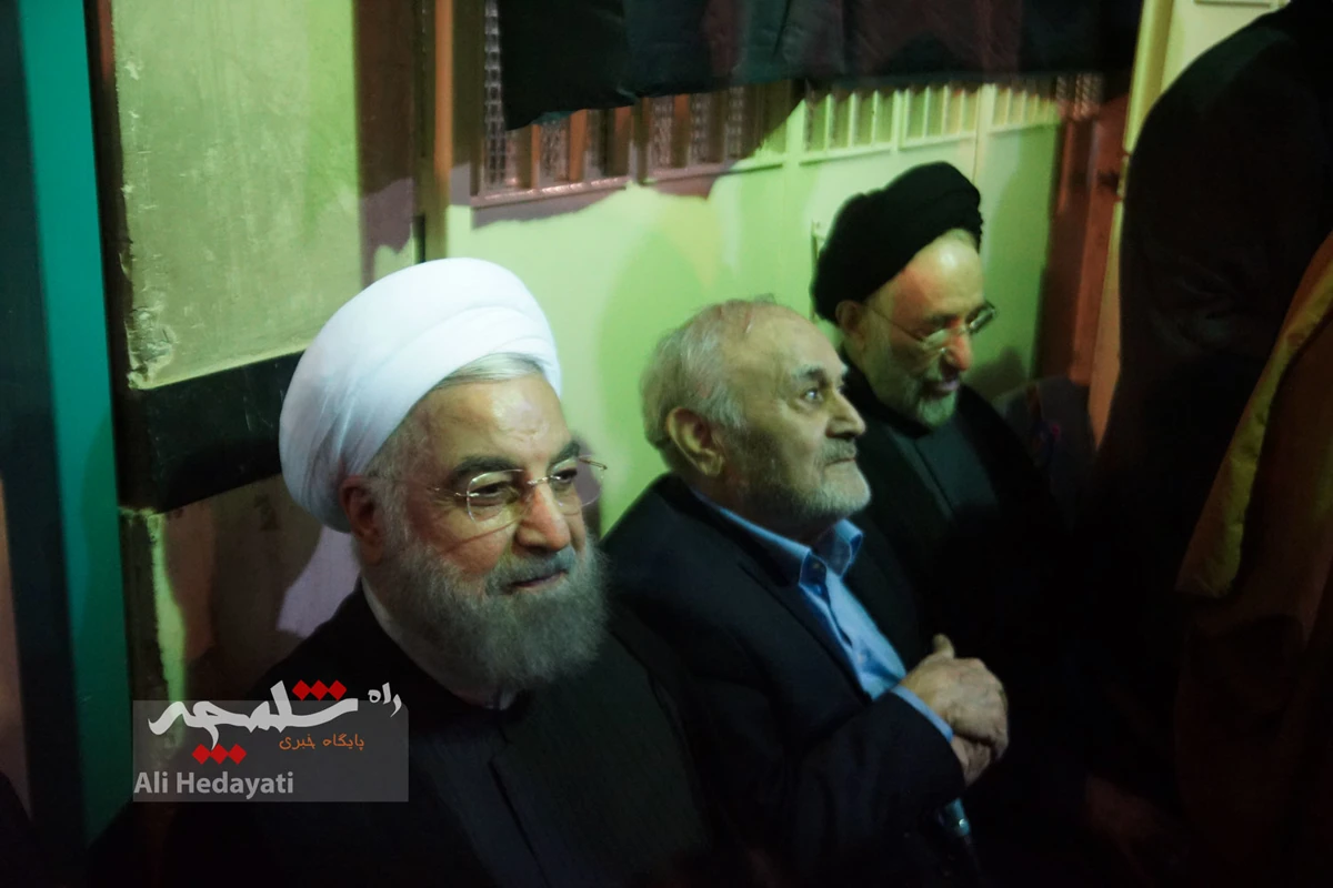 چه کسانی در مراسم ختم مادر همسر سیدحسن خمینی حضور داشتند؟ +تصاویر