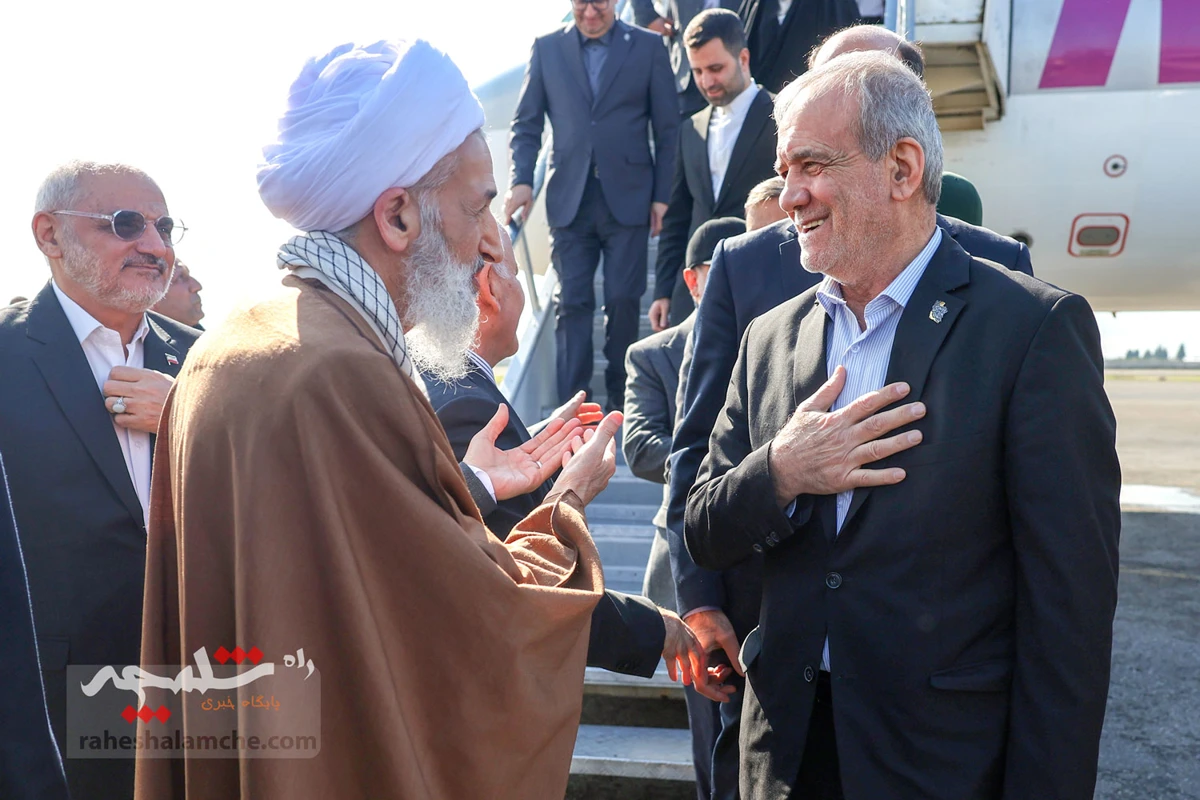 گزارش تصویری از حضور پزشکیان در مازندران