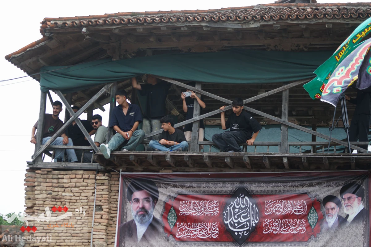 عزاداری عاشورا در تکیه تاریخی عبدالحسین خانی بابل +تصاویر