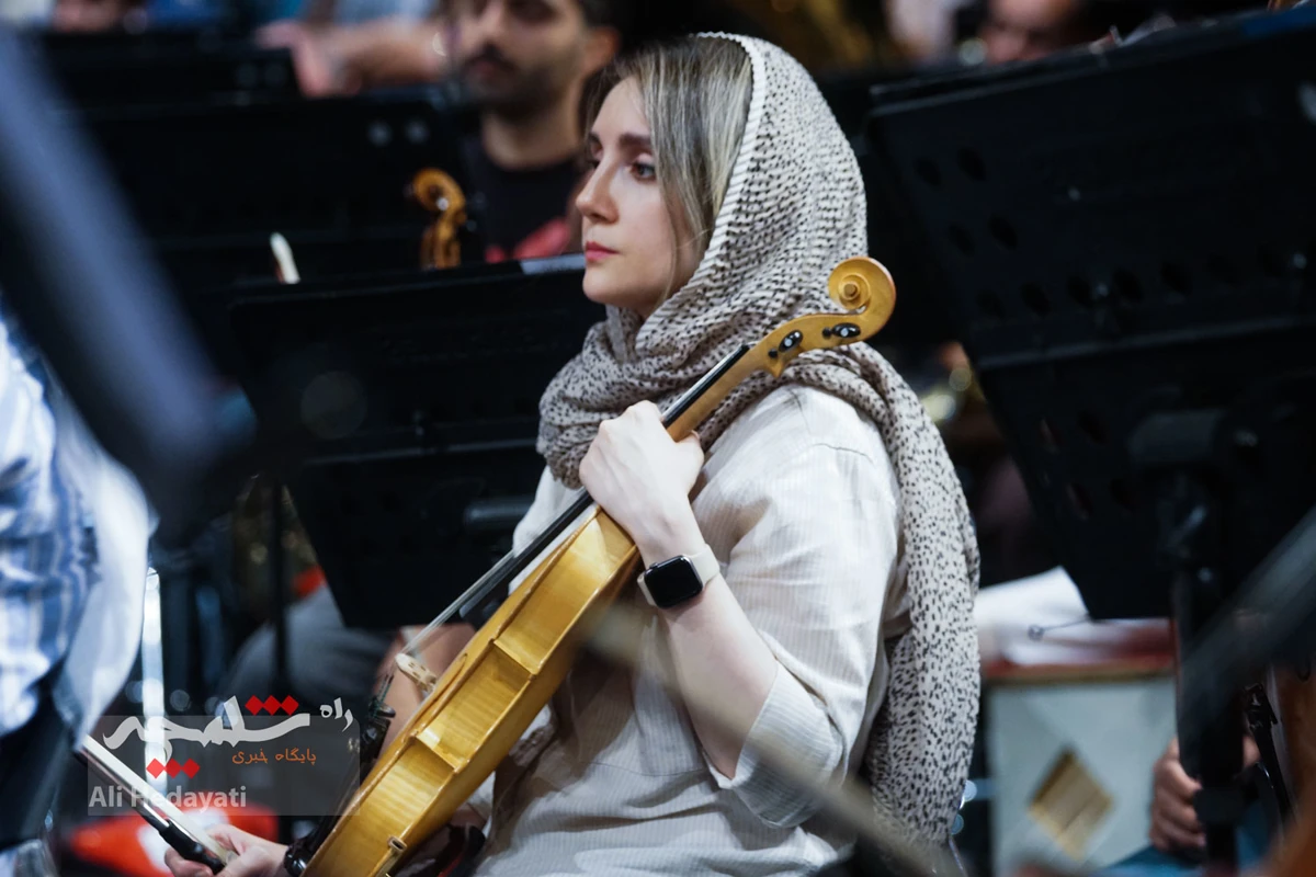 تمرین ارکستر سمفونیک تهران برای اجرا در تالار وحدت +تصاویر