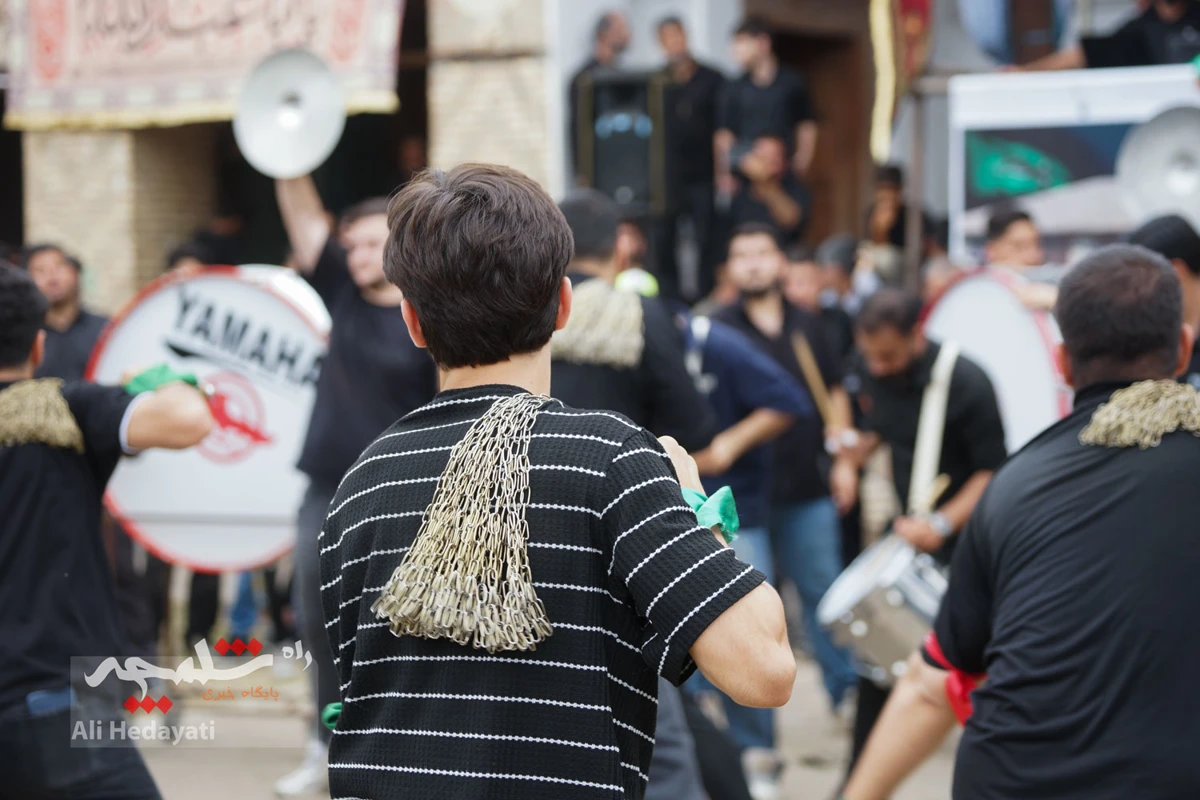 عزاداری عاشورا در تکیه تاریخی عبدالحسین خانی بابل +تصاویر