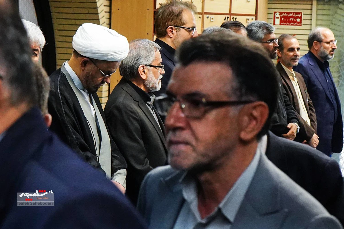 مراسم گرامی‌داشت شهید علی لاریجانی +تصاویر