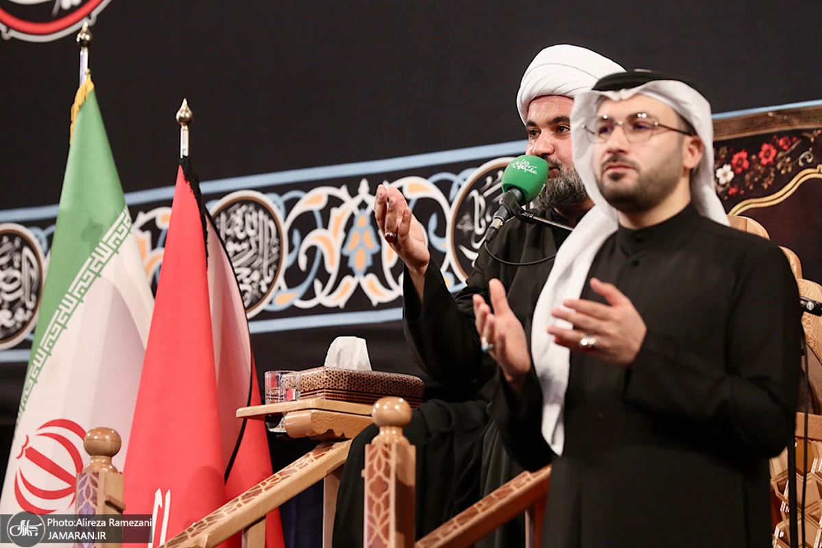 مراسم شب شهادت امام رضا (ع) در صحن جامع رضوی 