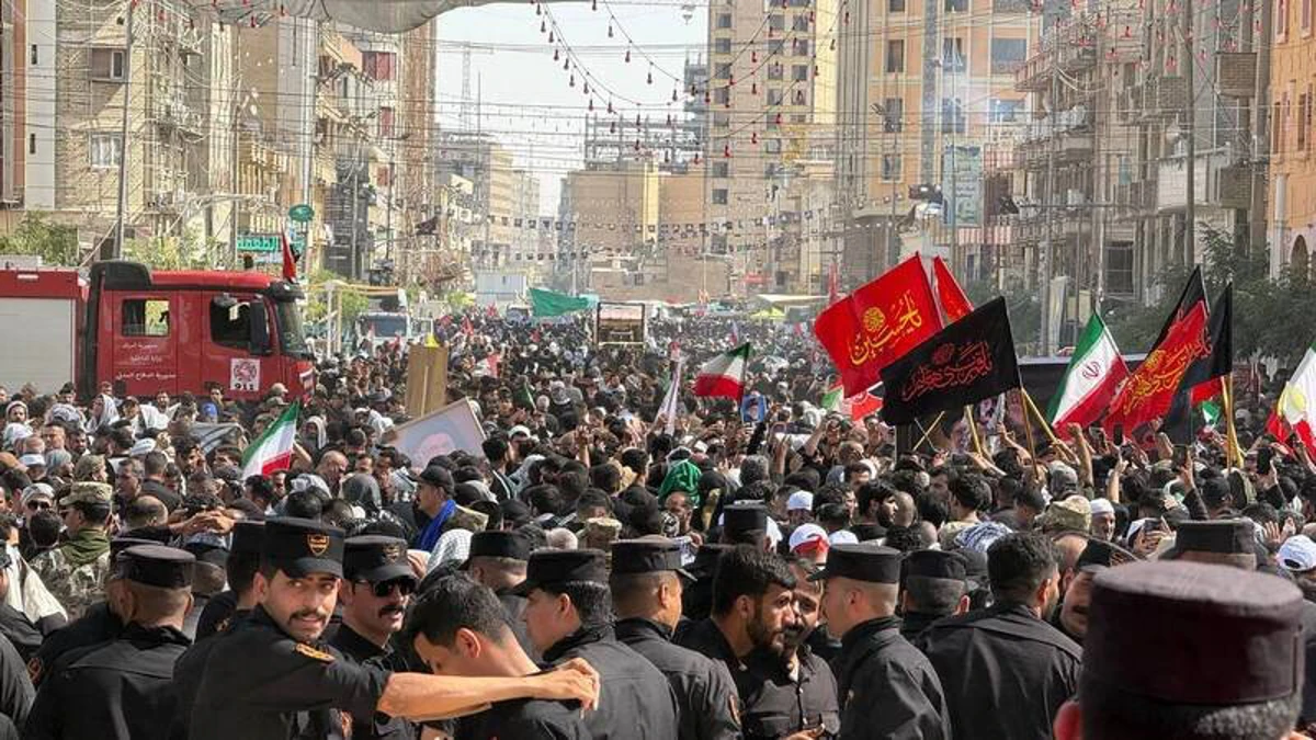 با خامنه‌ای شهید، کربلا غوغا شد +تصاویر