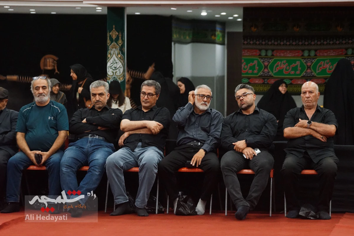 مراسم عزاداری در فدراسیون شمشیربازی +تصاویر