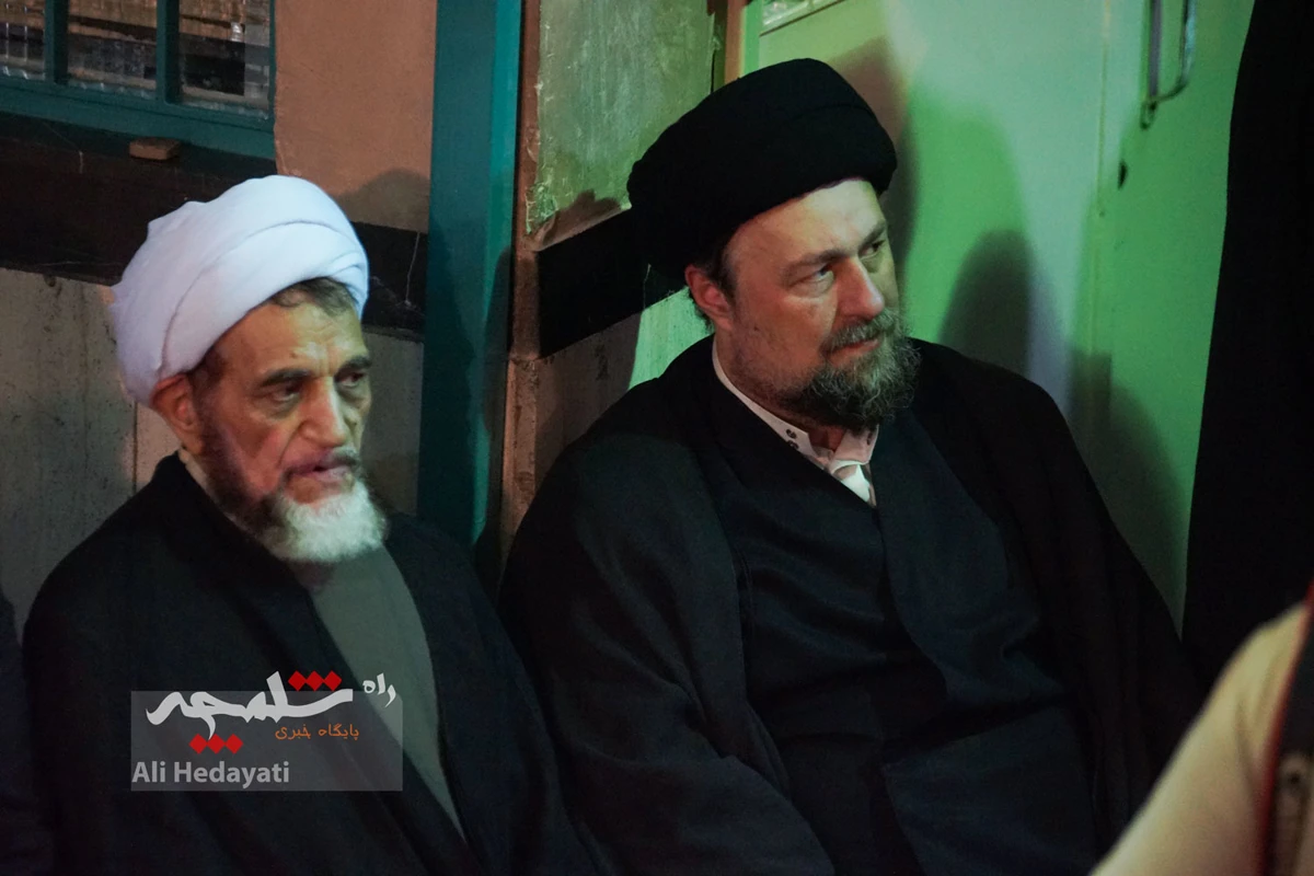چه کسانی در مراسم ختم مادر همسر سیدحسن خمینی حضور داشتند؟ +تصاویر