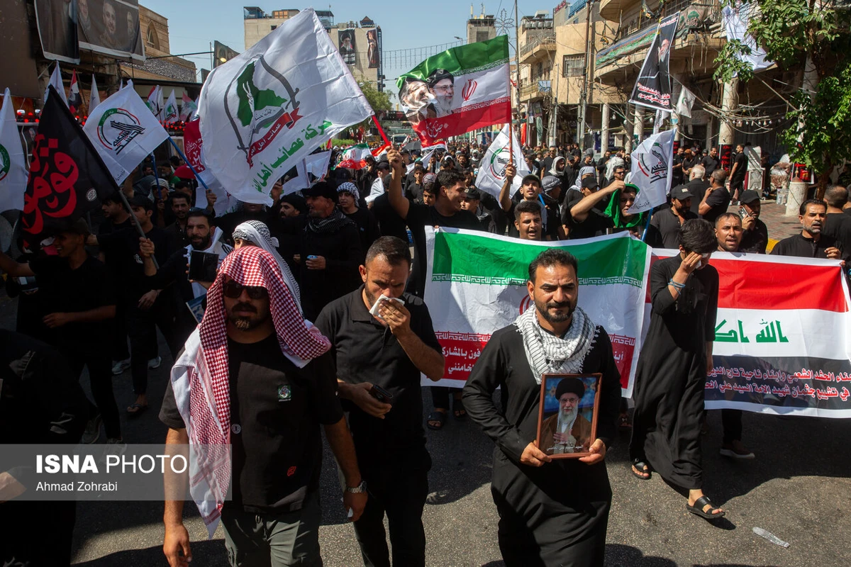 با خامنه‌ای شهید، کربلا غوغا شد +تصاویر