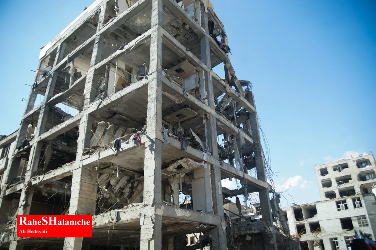 گزارش تصویری از آثار حملات موشکی در دانشگاه شریف و منازل مسکونی