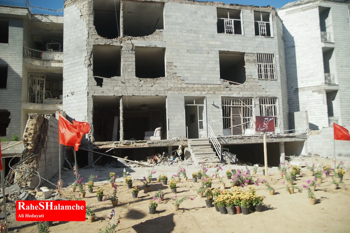 گزارش تصویری از آثار حملات موشکی در دانشگاه شریف و منازل مسکونی