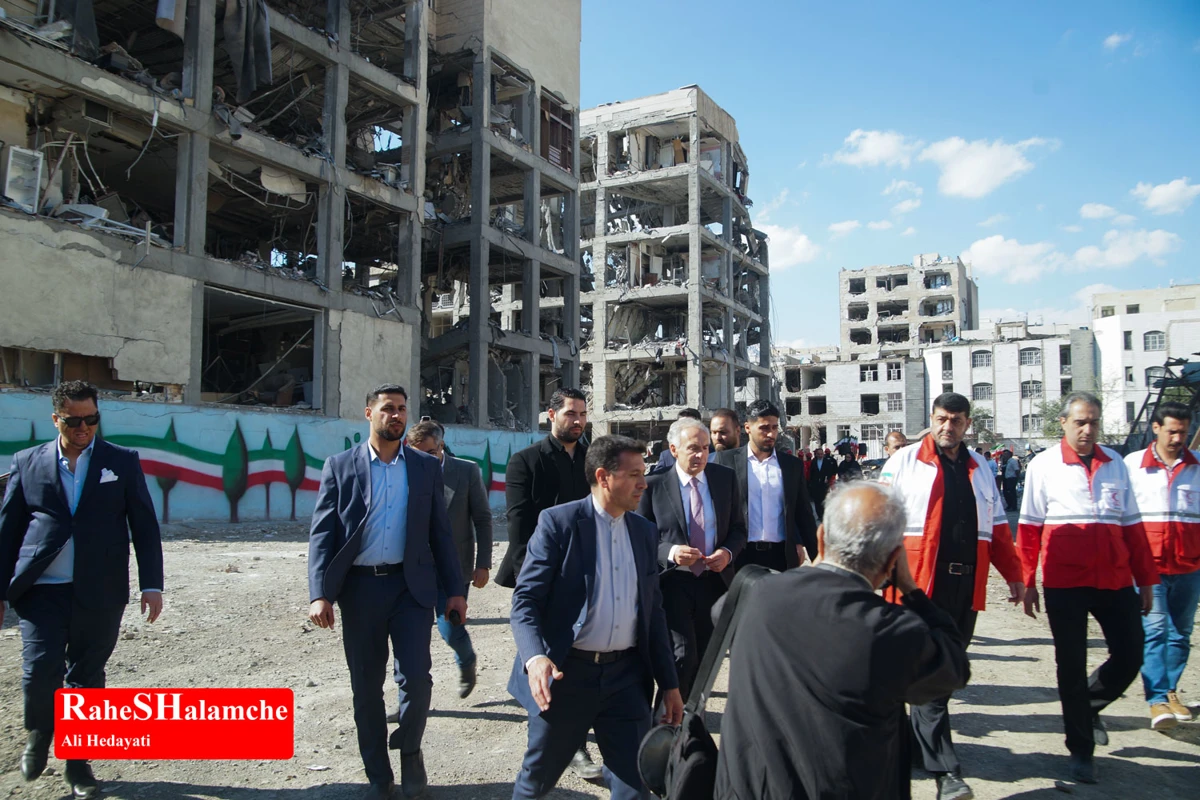 گزارش تصویری از آثار حملات موشکی در دانشگاه شریف و منازل مسکونی