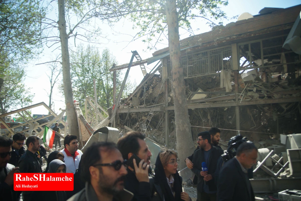 گزارش تصویری از آثار حملات موشکی در دانشگاه شریف و منازل مسکونی