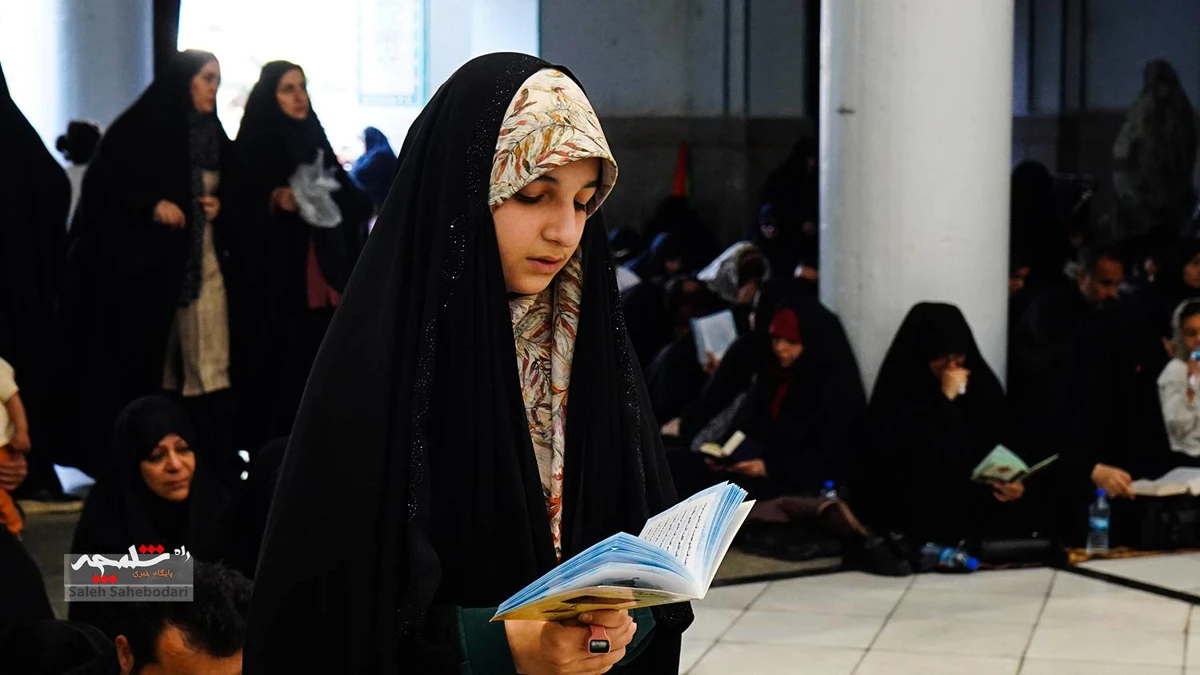 طنین دعای عرفه در حرم شاه عبدالعظیم حسنی(ع) +تصاویر