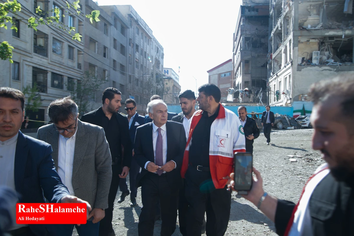 گزارش تصویری از آثار حملات موشکی در دانشگاه شریف و منازل مسکونی