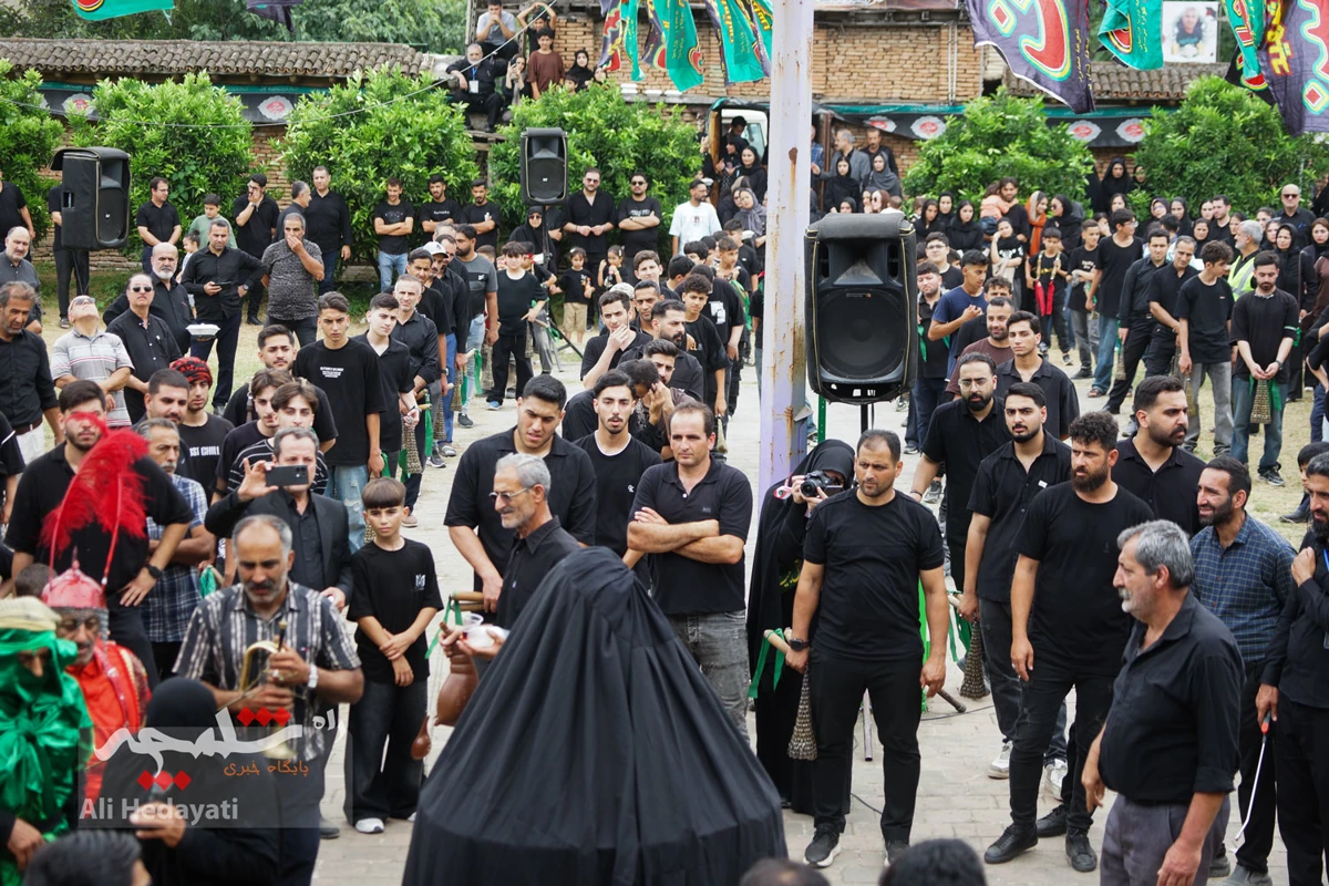عزاداری عاشورا در تکیه تاریخی عبدالحسین خانی بابل +تصاویر