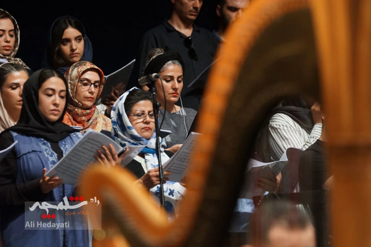 تمرین ارکستر سمفونیک تهران برای اجرا در تالار وحدت +تصاویر