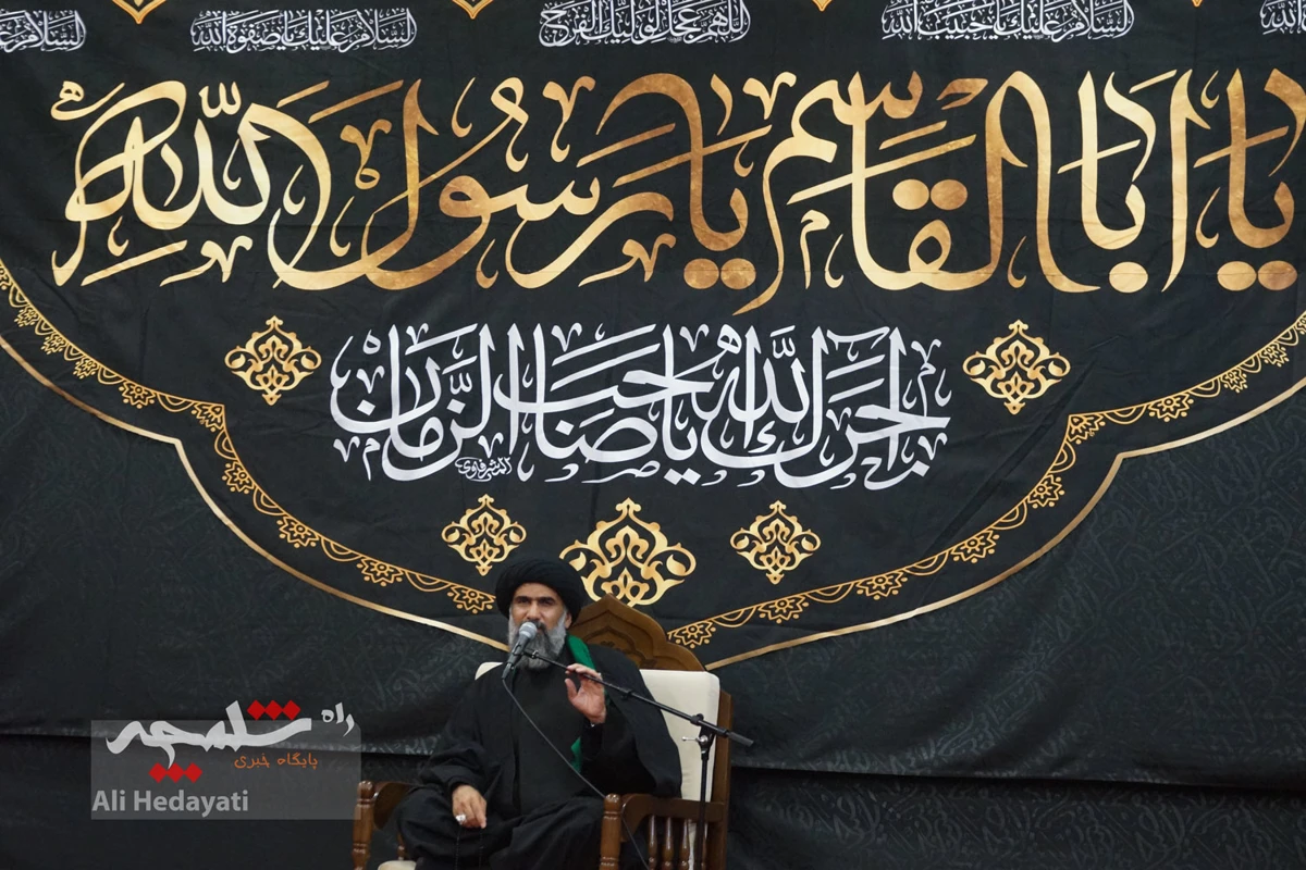 مراسم عزاداری در فدراسیون شمشیربازی +تصاویر