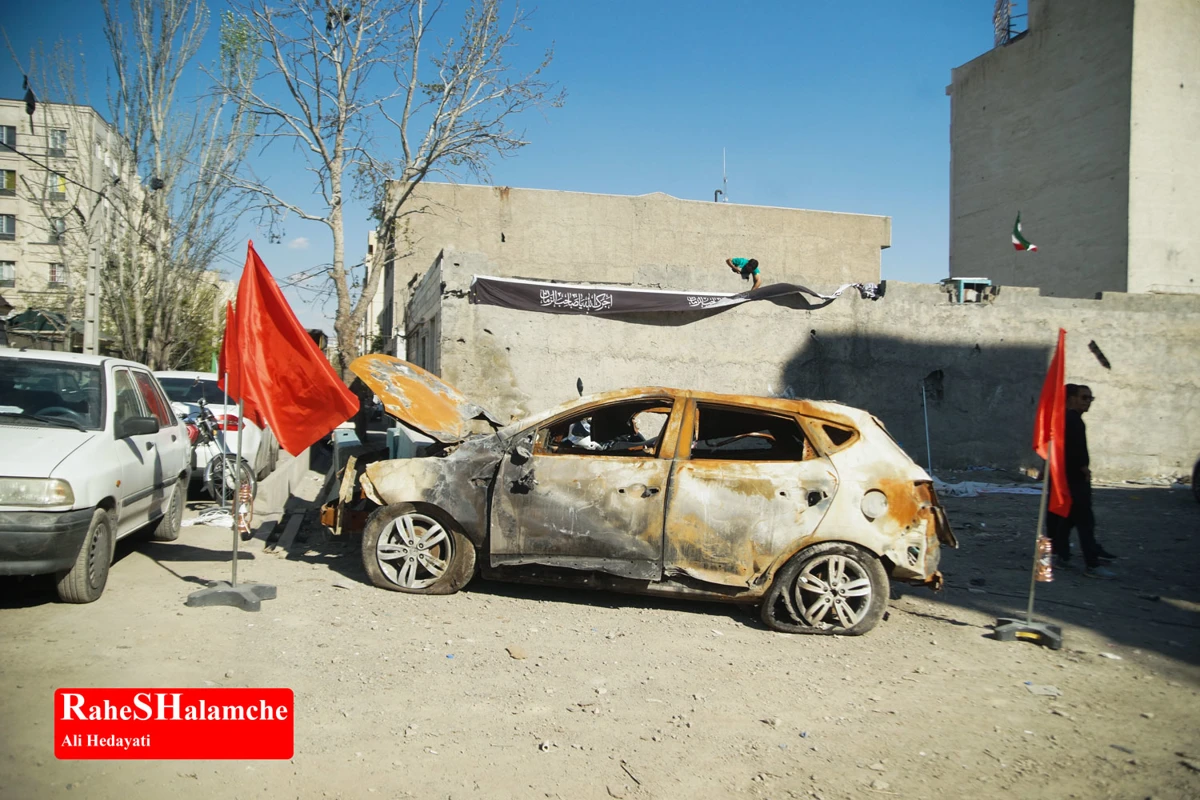 گزارش تصویری از آثار حملات موشکی در دانشگاه شریف و منازل مسکونی