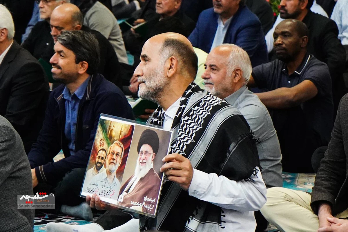 مراسم گرامی‌داشت شهید علی لاریجانی +تصاویر