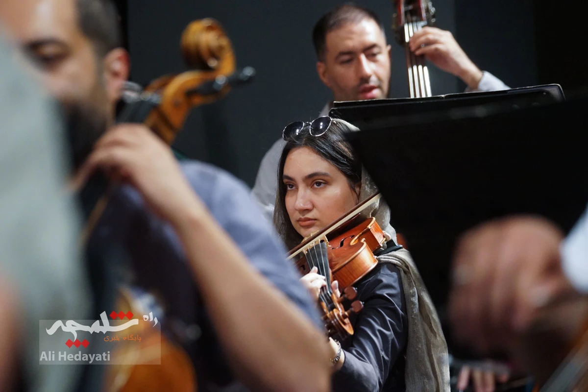 تمرین ارکستر سمفونیک تهران برای اجرا در تالار وحدت +تصاویر
