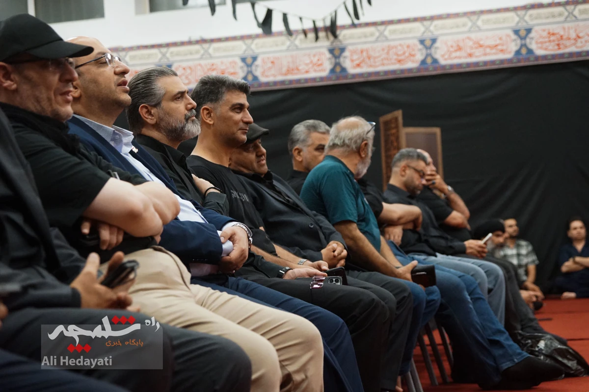 مراسم عزاداری در فدراسیون شمشیربازی +تصاویر