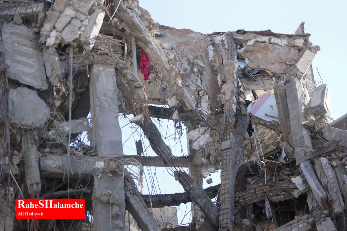 گزارش تصویری از آثار حملات موشکی در دانشگاه شریف و منازل مسکونی