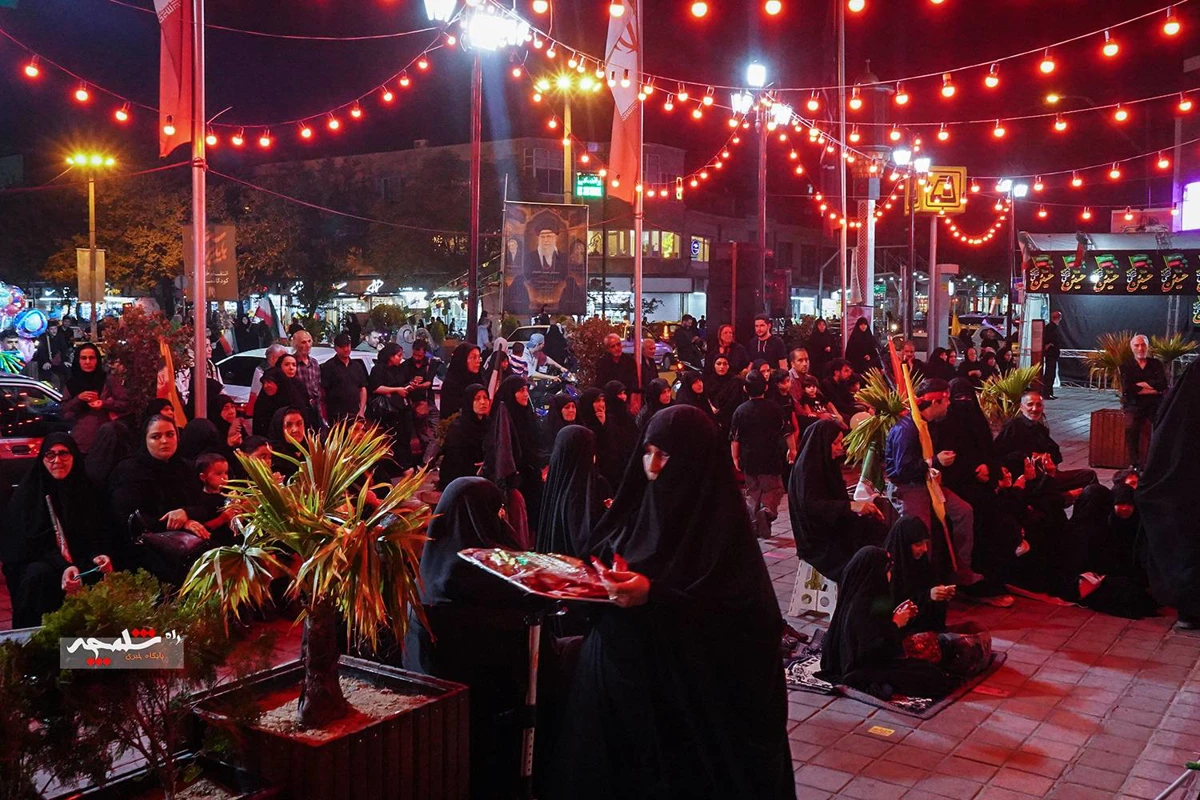 ششمین شب ماه محرم در میدان منیره تهران +تصاویر