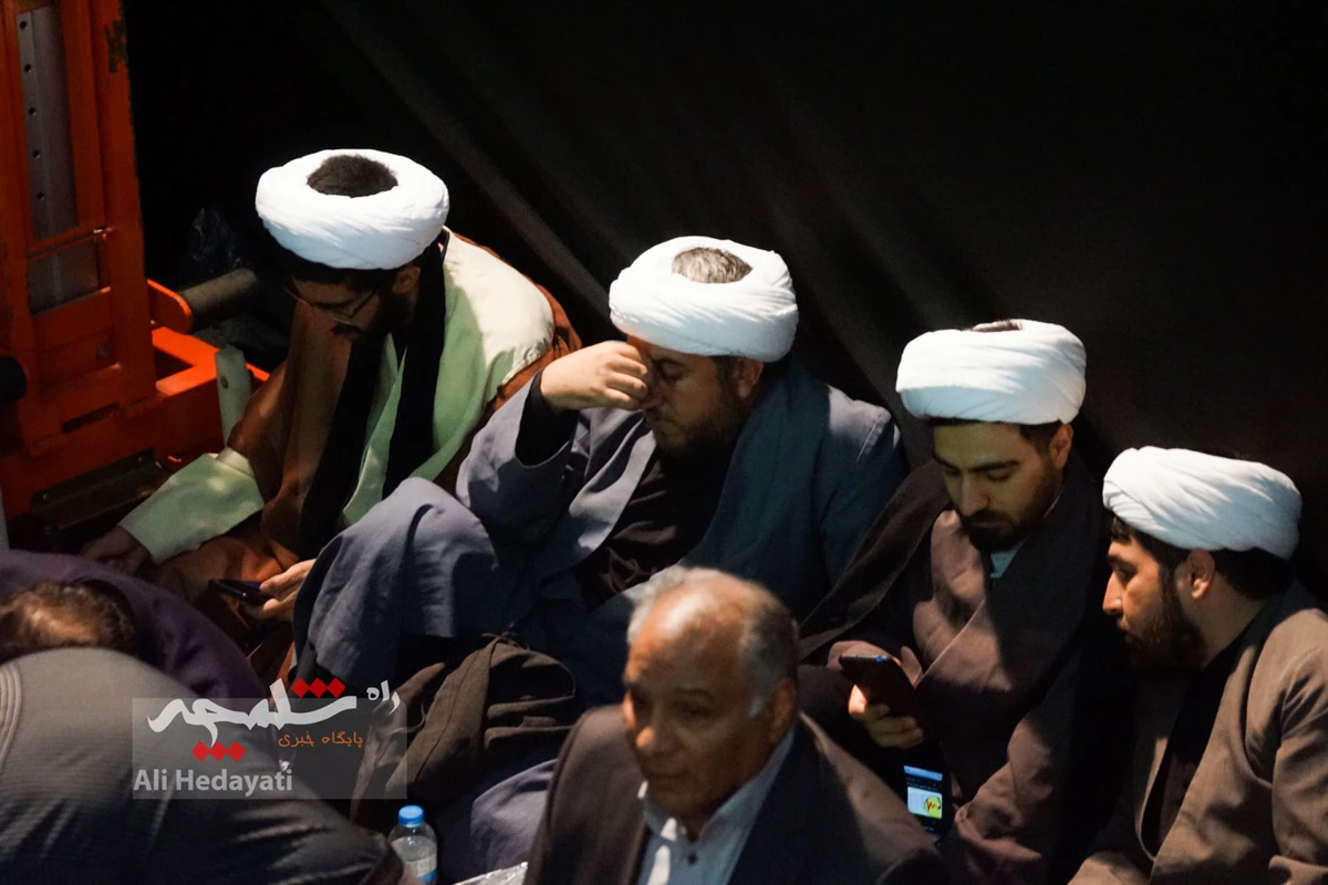 چه کسانی در مراسم ختم مادر همسر سیدحسن خمینی حضور داشتند؟ +تصاویر
