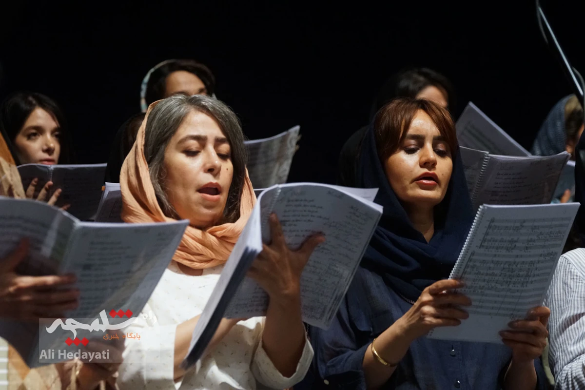 تمرین ارکستر سمفونیک تهران برای اجرا در تالار وحدت +تصاویر