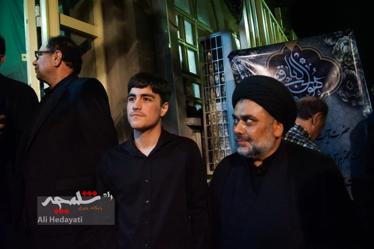 چه کسانی در مراسم ختم مادر همسر سیدحسن خمینی حضور داشتند؟ +تصاویر