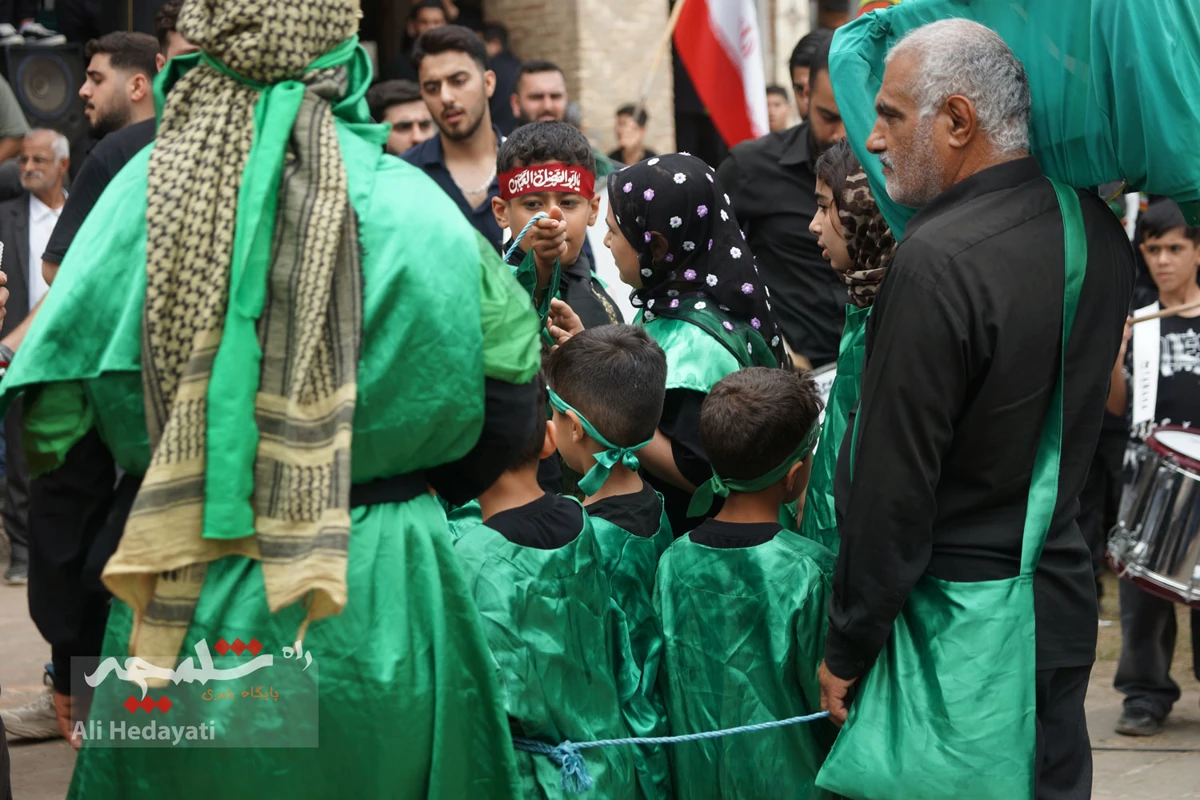 عزاداری عاشورا در تکیه تاریخی عبدالحسین خانی بابل +تصاویر