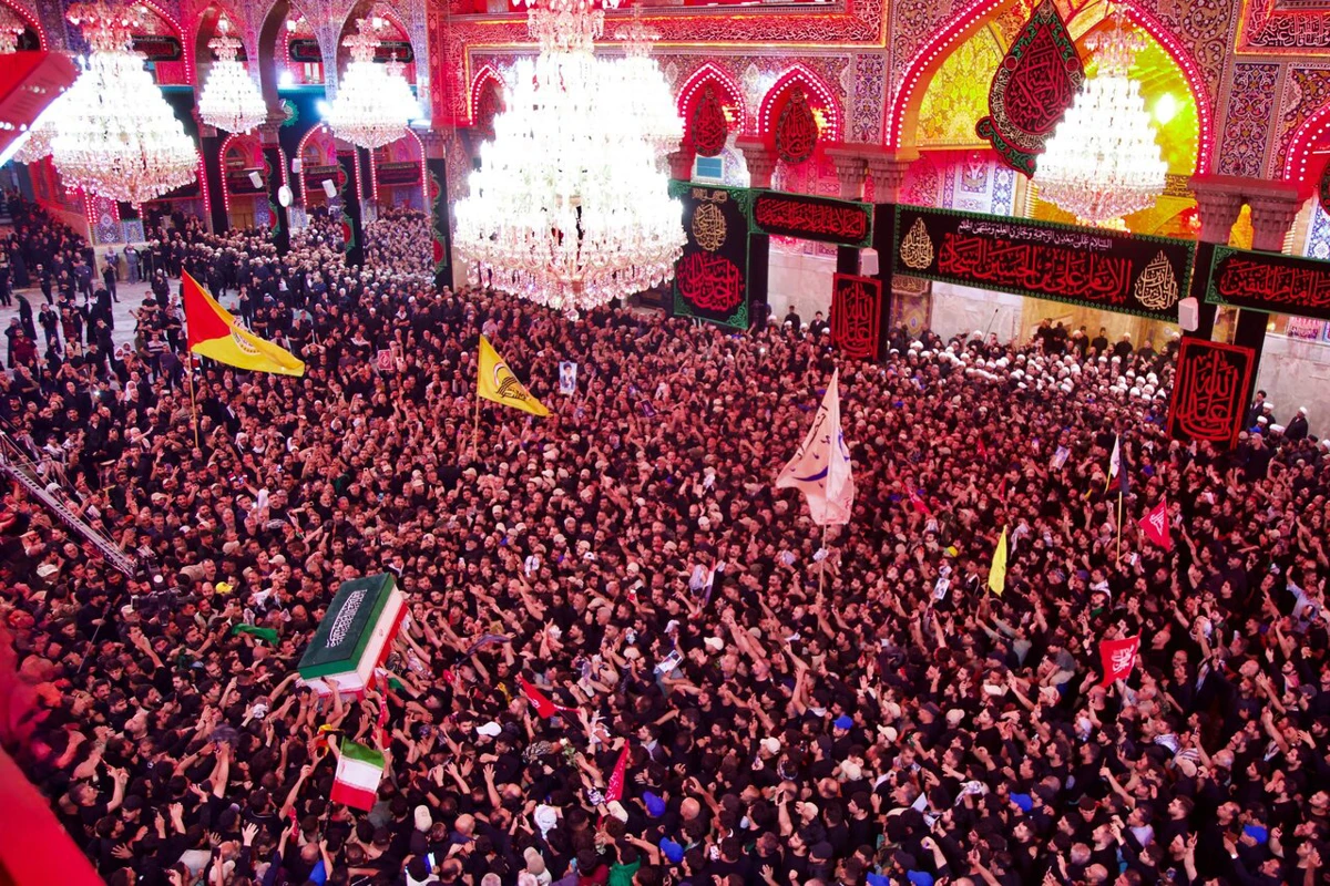 با خامنه‌ای شهید، کربلا غوغا شد +تصاویر