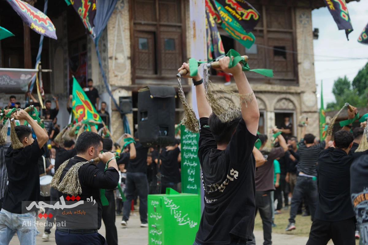 عزاداری عاشورا در تکیه تاریخی عبدالحسین خانی بابل +تصاویر