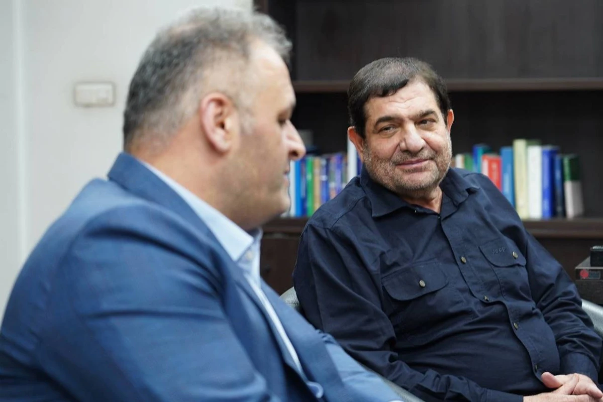 دیدار قهرمانان وزنه برداری با مخبر +تصاویر