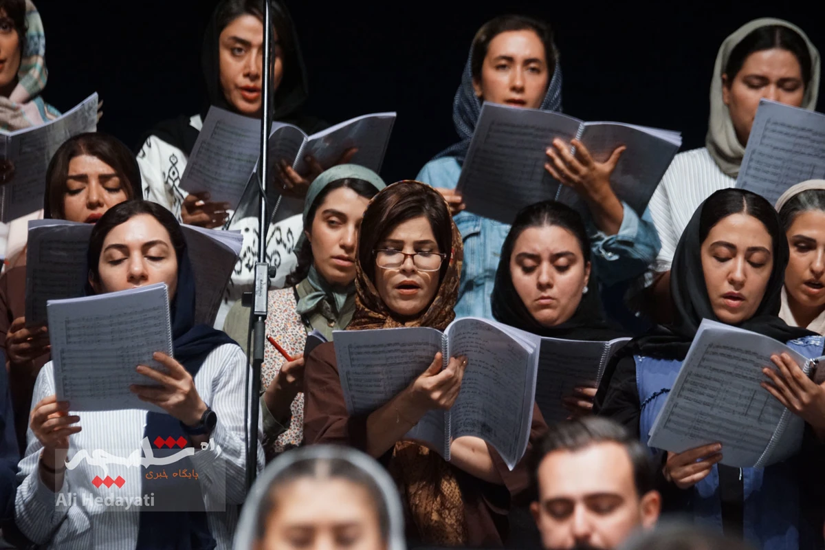 تمرین ارکستر سمفونیک تهران برای اجرا در تالار وحدت +تصاویر